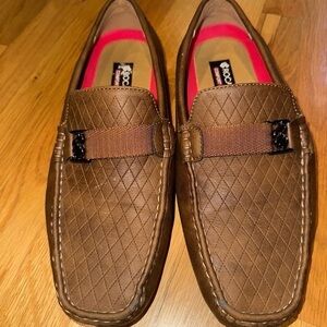 Rocawear Mens Loafers Faux‎ Leather Slip On Brown Size 9. NEW